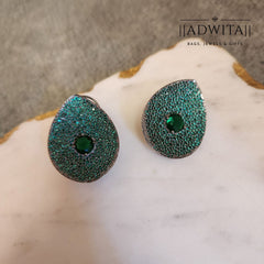 Rhinestone Drop in Green