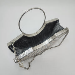 Aaliyah Bag (White Mother of Pearl in silver )