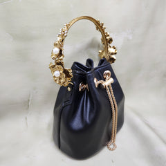 The Floral Handle Bucket Bag