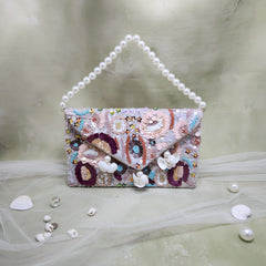 Floral Sea Shell Bag