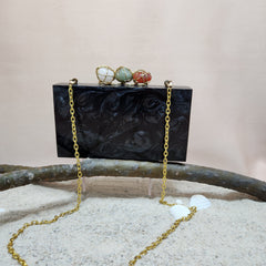 Three Stone Criss Cross Clutch