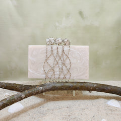 Three Stone Criss Cross Clutch