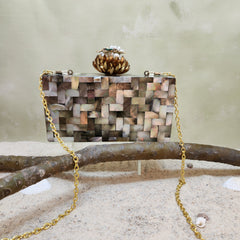 The Lotus Bee MOP Clutch