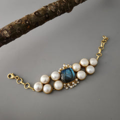 Multi Pearl Labradorite Bracelet