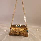 Ayca Mini Gold Bag