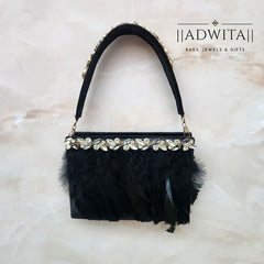 The Roseatte Feather Bag