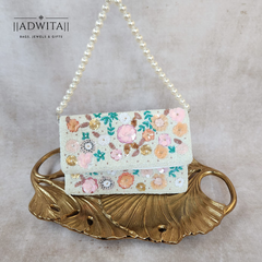 White Floral Bag