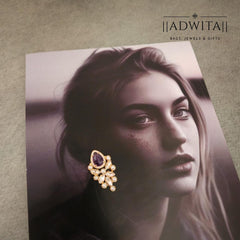 Amethyst Zirconia and Pearl