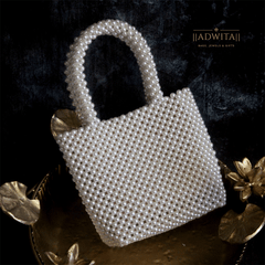 Mini Tote Pearl Weave Bag