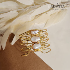 Pearl Arrow Cuff