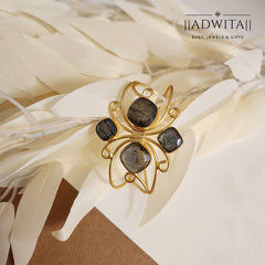 Labradorite Stone Cuff