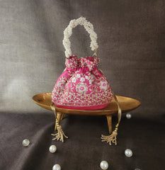 Floral Saga Potli Pink