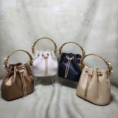 The Floral Handle Bucket Bag