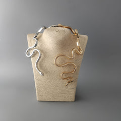 Multi Shade Snake Necklace