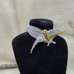 Bird Rhinestone Necklace