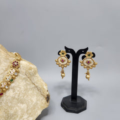 Meena Kundan Work Necklace