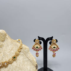 Meena Kundan Work Necklace