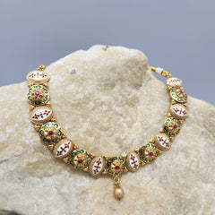 Meena Kundan Work Necklace