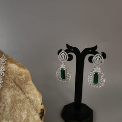 Zirconia Emerald Pendant Necklace