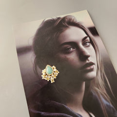 Brianca Studs In Pearl And Zirconia