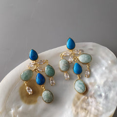 Pendulum Turquoise And Amazonite Dangler