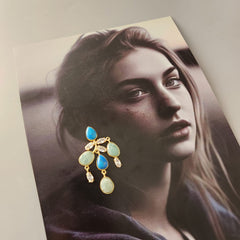 Pendulum Turquoise And Amazonite Dangler