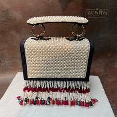 The Layla Bag in Hints of Red and Green