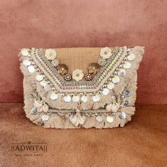 Banjara Bag (Gold and White)