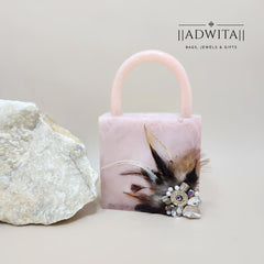 Feather saga evil eye mini bag