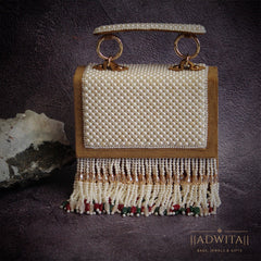 The Layla Bag in Hints of Red and Green