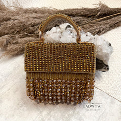 Crystal Saga Mini Bag in Shades of Gold