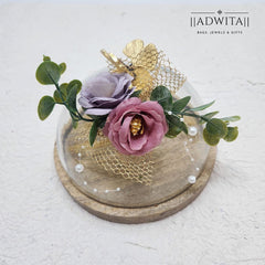 Mini Butterfly Glass Dome Cake Stand