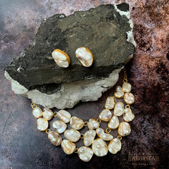 Sea of Pearl Chips Necklace Set