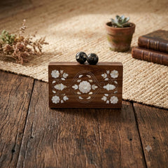 Moroccan wooden bag
