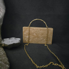Athena bag in camel gold shade