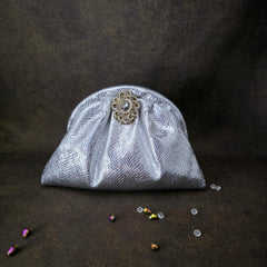 Victorian pouchette - silver