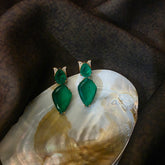 Emerald saga earrings