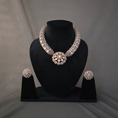 Moissanite polki hasli style choker