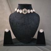 Polki choker with hint of green