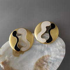 Enamel big size studs