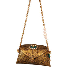 Ayca Mini Gold Bag