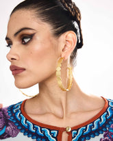 Big size brass hoops