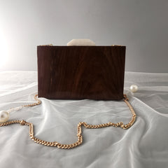 Dragonfly wooden and resin bag