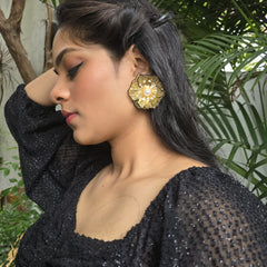 Lightweight 3d Rose studs