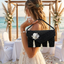 Nour Sea Shell Bead Bag in Black