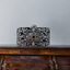 Meenakari filigree clutch bag in silver with filigree detailing
