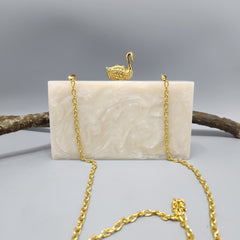 The Swan Mosaic Clutch