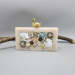 The Swan Mosaic Clutch
