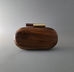 Wooden capsule cylindrical knob