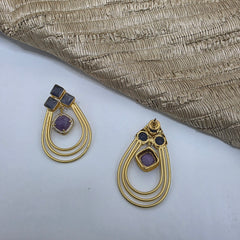 Amethyst ring danglers